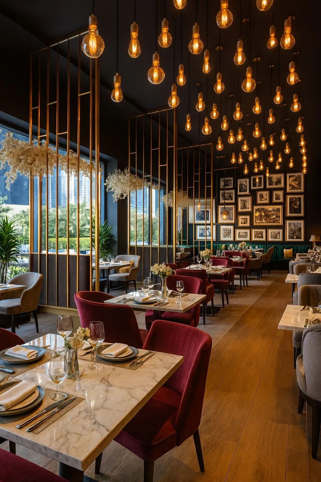 المقاهي والمطاعم واللاونجات